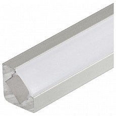 Профиль встраиваемый угловой внутренний arlight alu-d45-2000 anod-frost 018252