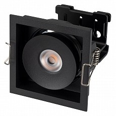 Встраиваемый светильник arlight cl-simple-s80x80-9w day4000 (bk, 45 deg) 026875