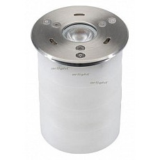 Встраиваемый в дорогу светильник arlight kt-aqua-r85-7w white6000 (sl, 25 deg, 12v) 027868