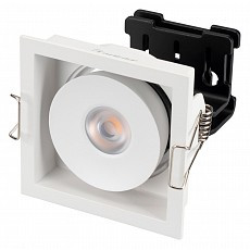 Встраиваемый светильник arlight cl-simple-s80x80-9w day4000 (wh, 45 deg) 028148