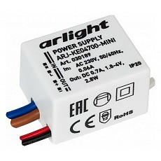 Блок питания с проводом arlight arj...