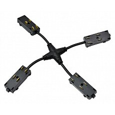 Токопровод x-образный центральный denkirs smart uni tr2116-bk