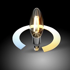 Лампа светодиодная с управлением через wi-fi elektrostandard Умная лампа Свеча f e14 5Вт 3300, 4200, 6500k a055921