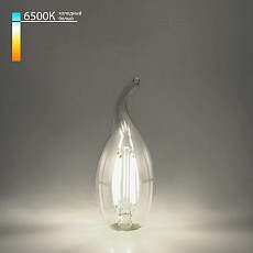 Лампа светодиодная elektrostandard Свеча на ветру f e14 9Вт 6500k a056252