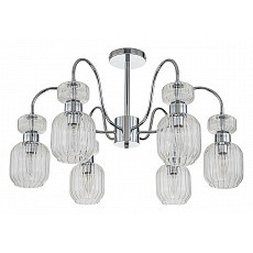 Люстра на штанге escada gloss 1141-6pl chrome-clear