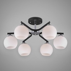 Люстра на штанге eurosvet blasco 30145-6 хром-венге