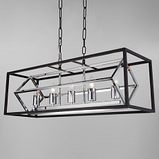 Подвесной светильник eurosvet crate 70122-5 черный