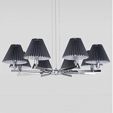Подвесная люстра eurosvet peony 60136-8 хром-графит