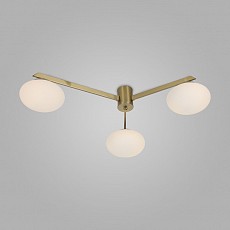 Потолочная люстра eurosvet opaline 70220-3 латунь