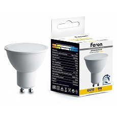 Лампа светодиодная feron lb-561 gu10 9Вт 2700k 51061