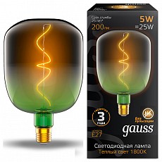 Лампа светодиодная gauss colored e2...