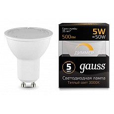 Лампа светодиодная gauss 1015 gu10 ...