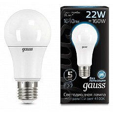 Лампа светодиодная gauss led a70 e2...