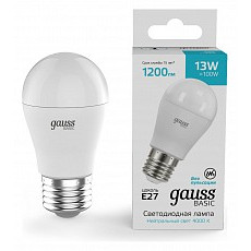 Лампа светодиодная gauss basic e27 13Вт 4000k 10502232