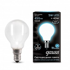 Лампа светодиодная gauss 1052 e14 5...