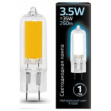 Лампа светодиодная gauss led g4 g9 3.5Вт 4100k 107807203
