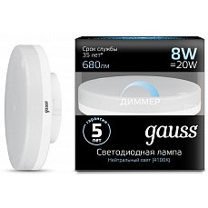 Лампа светодиодная gauss 1084 gx53 ...