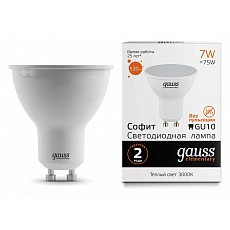 Лампа светодиодная gauss Софит gu10...