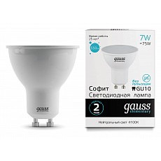 Лампа светодиодная gauss Софит gu10...