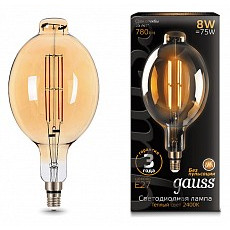 Лампа светодиодная gauss led vintag...