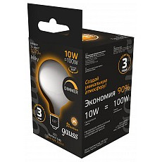 Лампа светодиодная gauss filament e27 10Вт 3000k 187202110-d