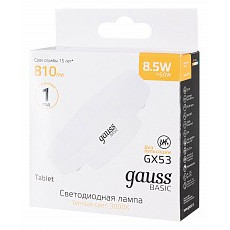 Лампа светодиодная gauss basic gx53...