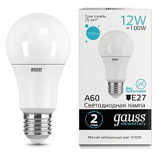 Лампа светодиодная gauss  e27 12Вт ...