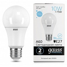 Лампа светодиодная gauss 232 e27 10...