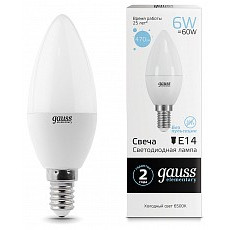 Лампа светодиодная gauss 331 e14 6В...