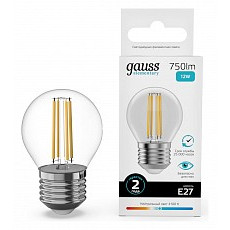 Лампа светодиодная gauss filament elementary e27 12Вт 4100k 52222