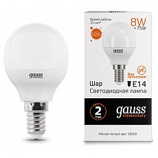Лампа светодиодная gauss led elemen...