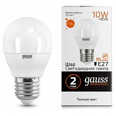 Лампа светодиодная gauss led elemen...