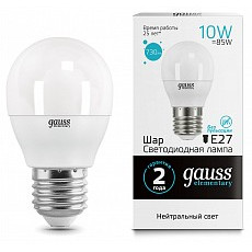 Лампа светодиодная gauss led elemen...