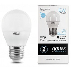 Лампа светодиодная gauss 532 e27 6В...