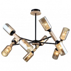Люстра на штанге imex md.5495 md.5495-10-s-bk-wood