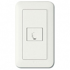 Розетка двойная ethernet rj-45 imex 1427 wst 1427 wh