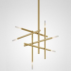 Люстра на штанге imperiumloft traverse gold traverse01