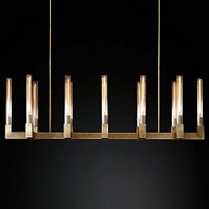 Подвесная люстра imperiumloft rh canelle linear chandelier 12 modern brass 40.1549