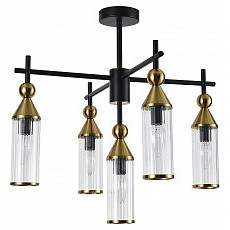 Люстра на штанге indigo torazzo 13037-5r black