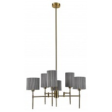 Люстра на штанге indigo plisse 13033-6r brass