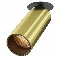 Встраиваемый светильник на штанге maytoni focus led c053cl-l12w2.7k-w-bs