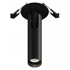 Встраиваемый светильник на штанге maytoni focus t c141rs-l125-6w4k-b