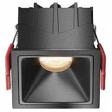 Встраиваемый светильник maytoni alfa led dl043-01-10w3k-sq-b-1