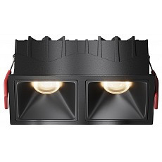 Встраиваемый светильник maytoni alfa led dl043-02-10w3k-sq-b-1