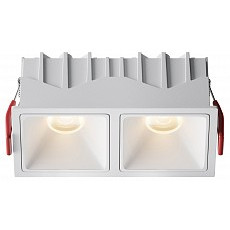 Встраиваемый светильник maytoni alfa led dl043-02-10w3k-sq-w-1