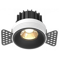 Встраиваемый светильник maytoni round dl058-12w2.7k-trs-b