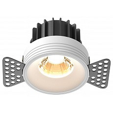 Встраиваемый светильник maytoni round dl058-12w2.7k-trs-w