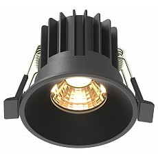 Встраиваемый светильник maytoni round dl058-7w2.7k-b