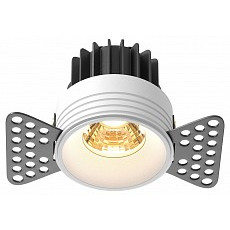 Встраиваемый светильник maytoni round dl058-7w2.7k-trs-w