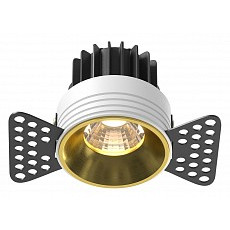 Встраиваемый светильник maytoni round dl058-7w3k-trs-bs